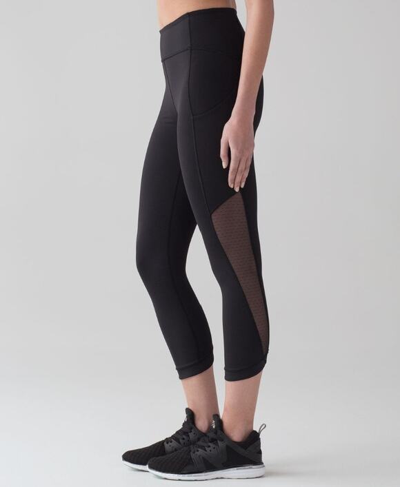 lululemon athletica Pants - Lululemon Sole Training Crop Leggings SZ 4